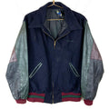 Vintage Wool Leather Bomber Jacket Size Large Blue Full Zip Schwans Graphic Tee – Feel-Good Design · High-Quality Print