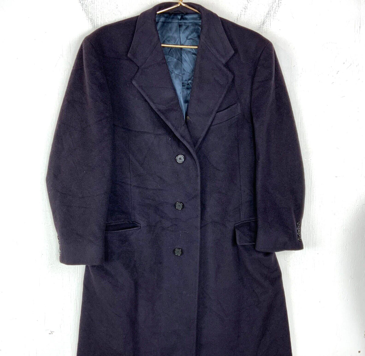 Vintage Saks Fifth Avenue Cashmere Collection Wool Overcoat Jacket Medium Blue Graphic Tee – Feel-Good Design · Must-Have Style