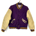 Vintage 1960s Wool Leather Bomber Jacket Medium Snap Button Distressed Graphic Tee – Soft Feel · Perfect For Daily Wear