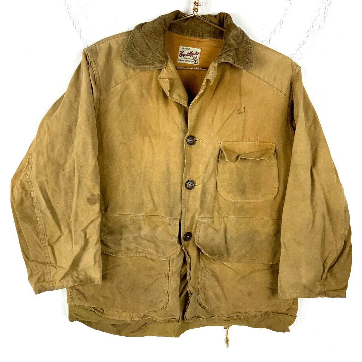 Vintage Brush Master 1960s Hunting Jacket Medium Brown Button Up Distressed Graphic Tee – Bold Style · Must-Have Style