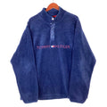 Vintage Tommy Hilfiger Fleece Sweater Jacket Extra Large Blue Snap T Graphic Tee – Warm & Stylish · Trending Graphic Apparel
