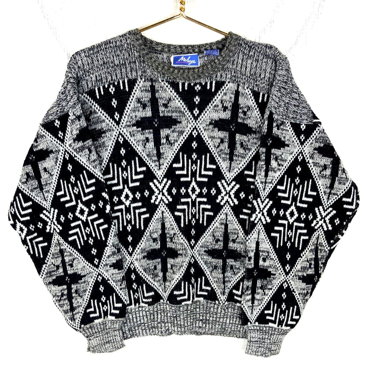 Vintage Grandpa Knit Sweater Extra Large Gray Crewneck Argyle Graphic Tee – Fan Favorite · High-Quality Print