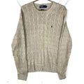 Vintage Polo Ralph Lauren Cable Knit Sweater Large Beige Silk 90s Graphic Tee – Premium Graphic · High-Quality Print