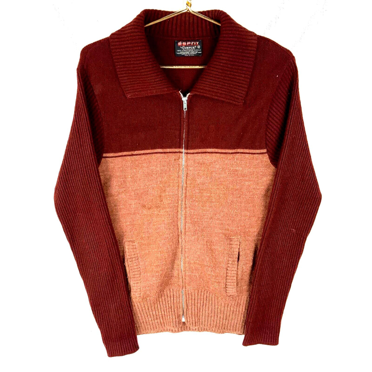 Vintage 1970s Knit Grandpa Sweater Medium Red Full Zip Campus 70s Graphic Tee – Warm & Stylish · Trending Graphic Apparel