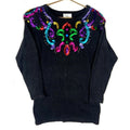 Vintage Grandma Knit Sweater Womens Small Black Sequin 90s Graphic Tee – Easygoing Wear · Must-Have Style