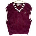 Vintage Disney Mickey Mouse Cable Knit Sweater Vest XL Maroon Made Usa 90s Graphic Tee – Easygoing Wear · Top Pick For Any Outfit