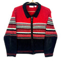 Vintage Grandma Knit Sweater Womens Large Red Full Zip Striped Graphic Tee – Everyday Comfort · Perfect For Daily Wear