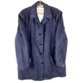 Vintage 1980s Wool Long Trench Coat Jacket Size 42 Blue 90s Graphic Tee – Easygoing Wear · Must-Have Style