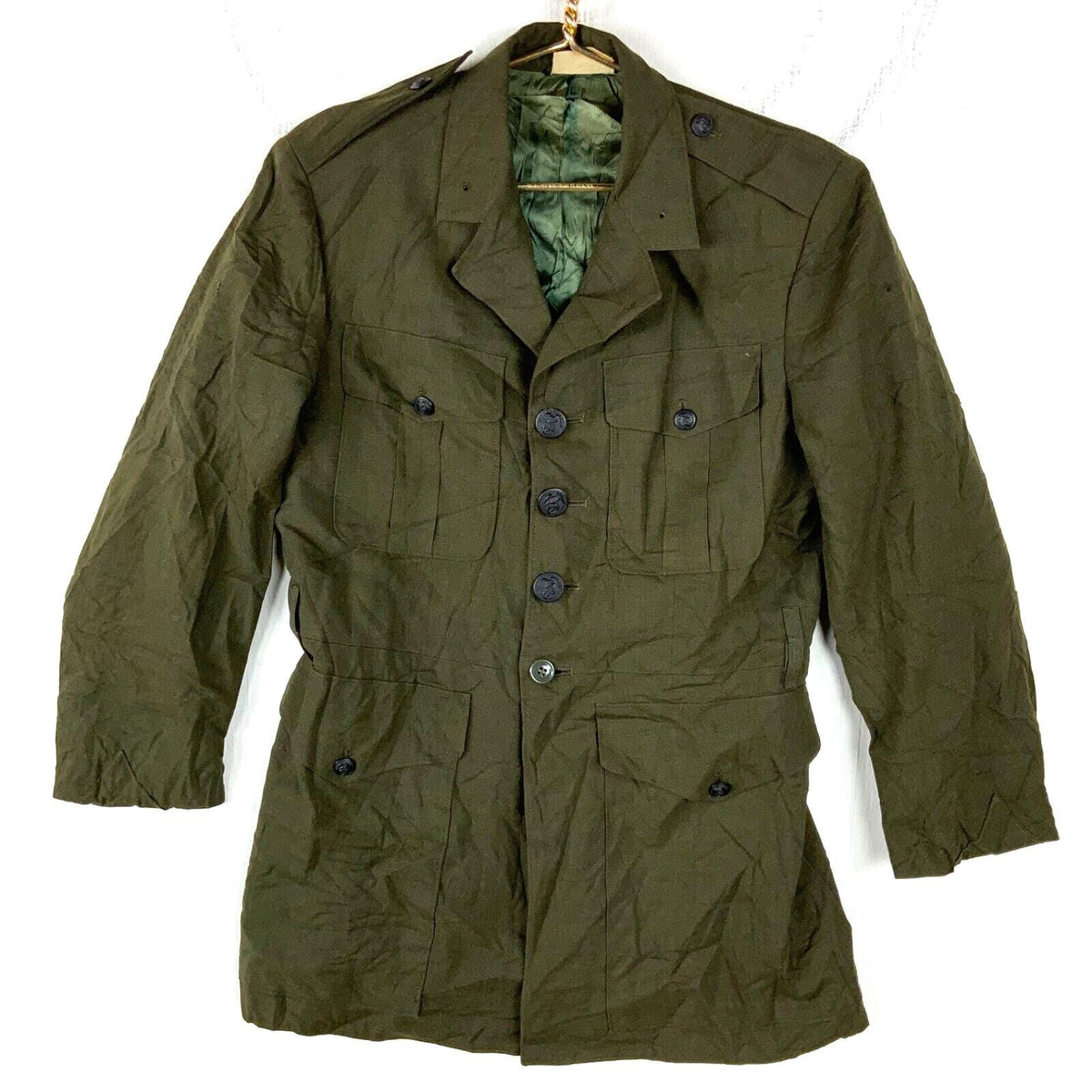 Vintage Us Military Poly Wool Tropical Coat Size 40L Green 60s 70s Graphic Tee – Aesthetic Look · High-Quality Print