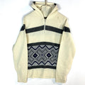 Vintage 1980s Grandpa Knit Sweater XL White Pattern 14 Zip Hoodie Made Usa Hoodie – Cozy Vibes · Must-Have Style