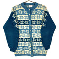 Vintage Grandma Hand Knit Cardigan Sweater Womens Size Small Blue Oversize 90s Graphic Tee – Cozy Vibes · Must-Have Style