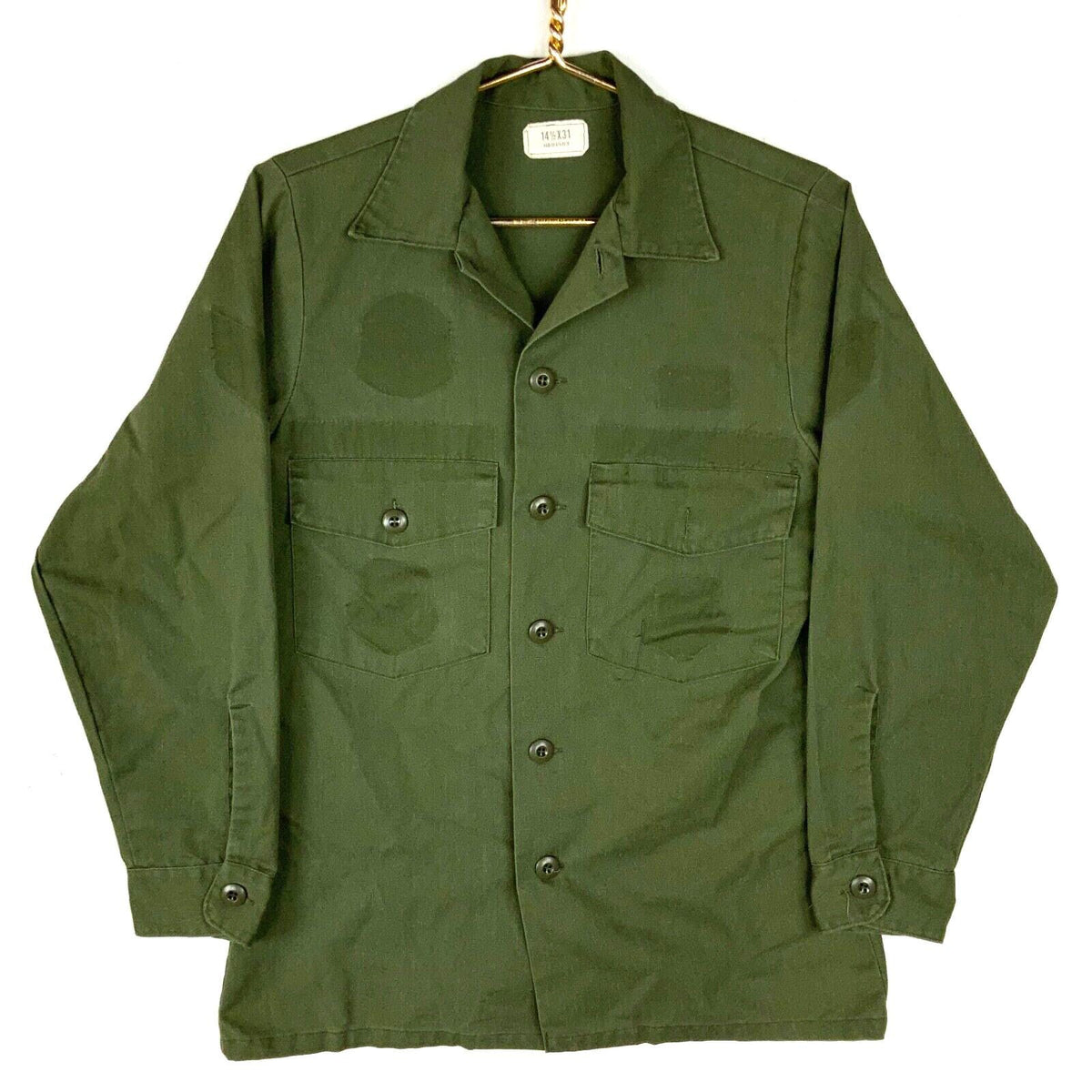 Vintage Us Army OG507 Button Up Shirt Size 145x31 Green 1985 Long Sleeve 80s Graphic Tee – Easygoing Wear · High-Quality Print