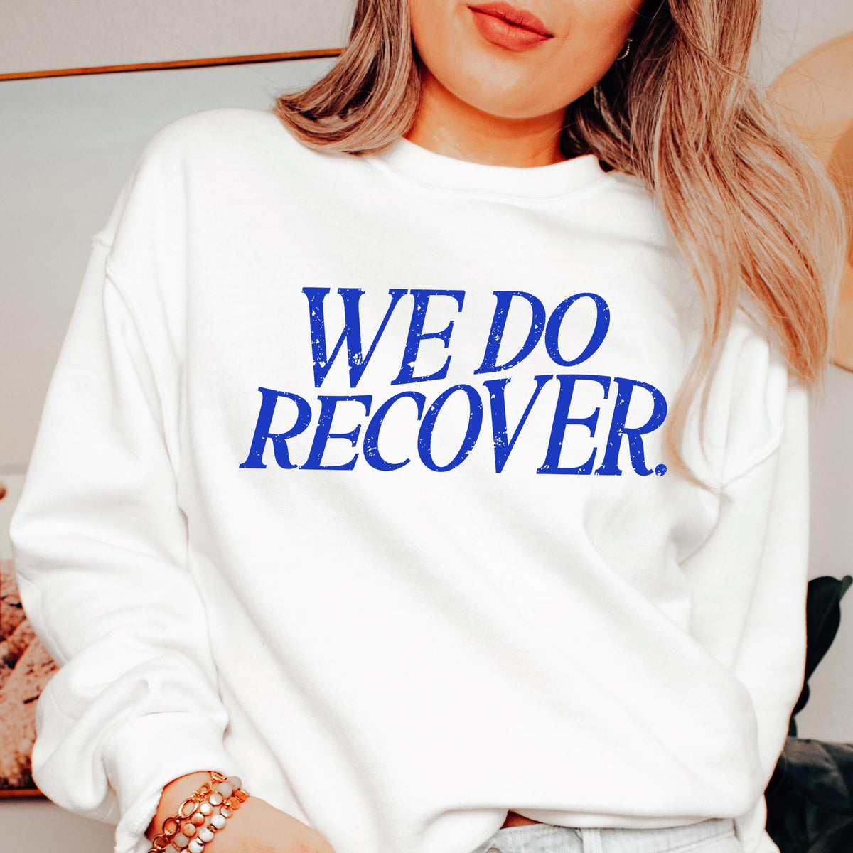 We Do Recover Sweatshirt Sobriety Gift for Women Sober Gift for Her Gift for Sponsor AA Recovery Gifts Sobriety Gifts Sobriety Shirt Sweatshirt – Easygoing Wear · Top Pick For Any Outfit