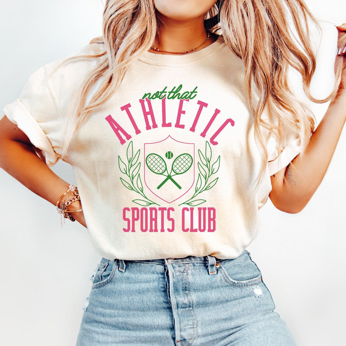 Not That Athletic Sports Club Go Sports Shirt Gift for Her Sports Mom Gifts Game Day Shirt Graphic Tee – Warm & Stylish · Top Pick For Any Outfit