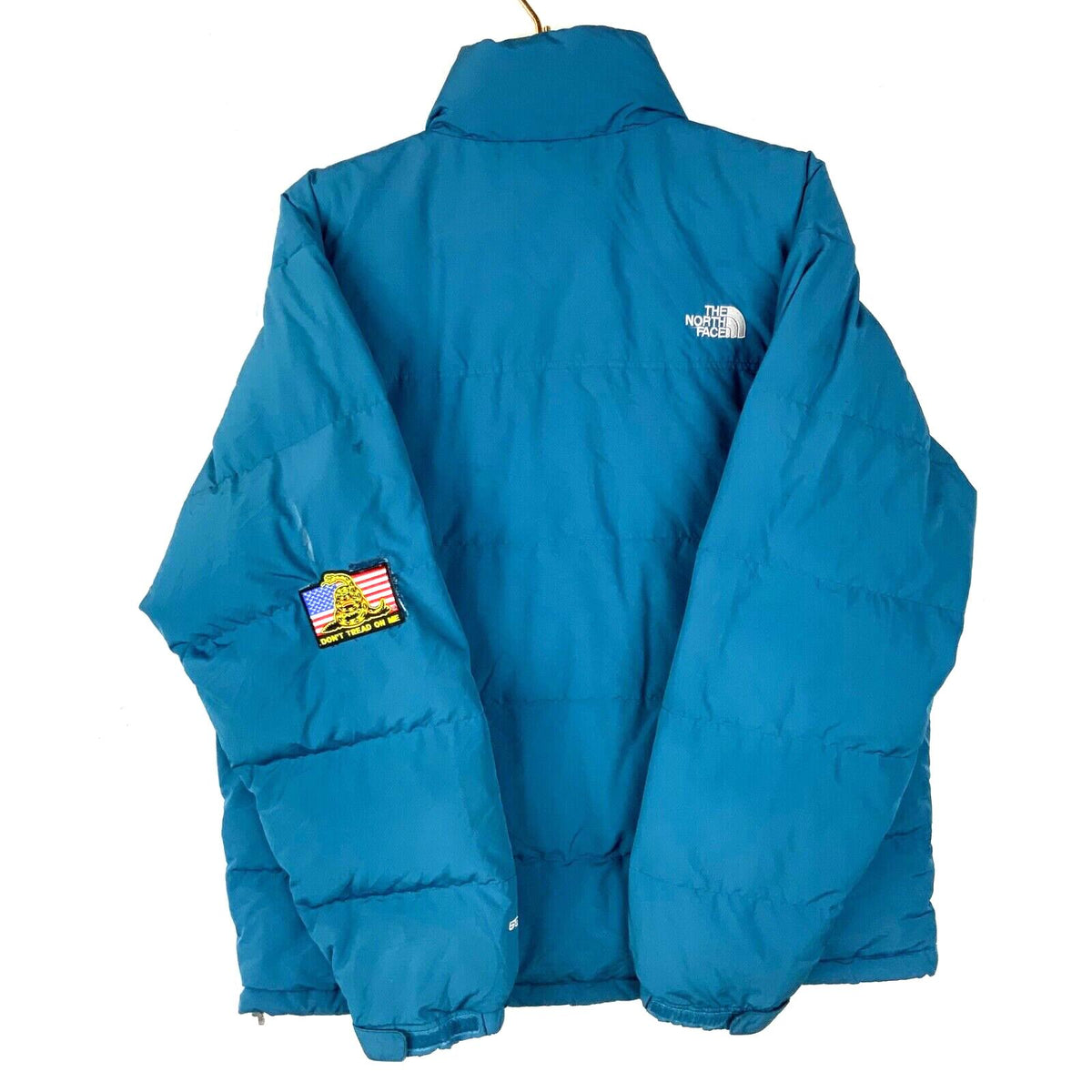 The North Face Usa 550 Down Jacket Size Large Blue Full Zip Patch Graphic Tee – Fan Favorite · Great Gift For Fans
