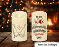 To My Wife Meeting You Was Fate Couple Personalized Custom Led Candle Anniversary Gift For Her Birthday Gift Valentine Gift For Wife Graphic Tee – Easygoing Wear · Great Gift For Fans