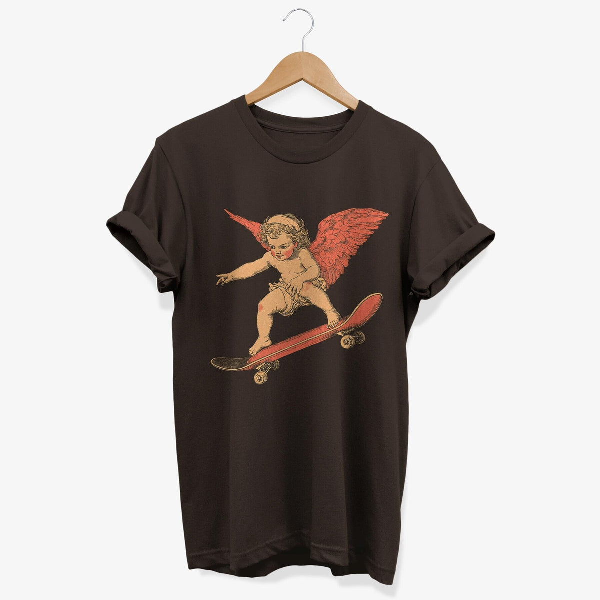 Cupid Angel Skater T shirt Retro Skateboarder Graphic Tee Valentine39s Day Gift for Skateboarding Lovers Graphic Tee – Warm & Stylish · Top Pick For Any Outfit