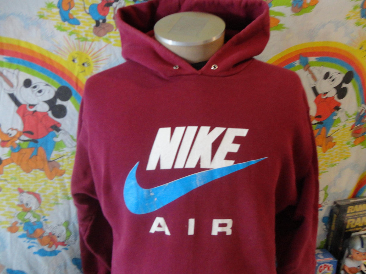 Vintage 8039s Athletic Burgundy Hoodie Sweatshirt Size M Hoodie – Easygoing Wear · High-Quality Print