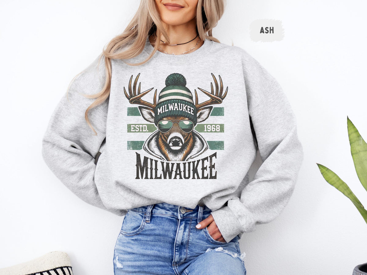 Milwaukee Basketball Sweatshirt Unisex Crewneck Buck Fan Gift Buck Apparel Sports Team Shirt Basketball Lover Top Sweatshirt – Fan Favorite · Great Gift For Fans