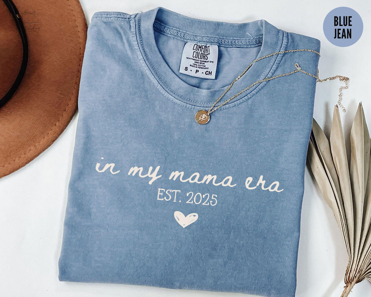 Personalized Mama Era Tshirt Mom Shirt Custom Mama Shirt Mom Birthday Gift Baby Shower GiftPregnancy Announcement Graphic Tee – Bold Style · Perfect For Daily Wear