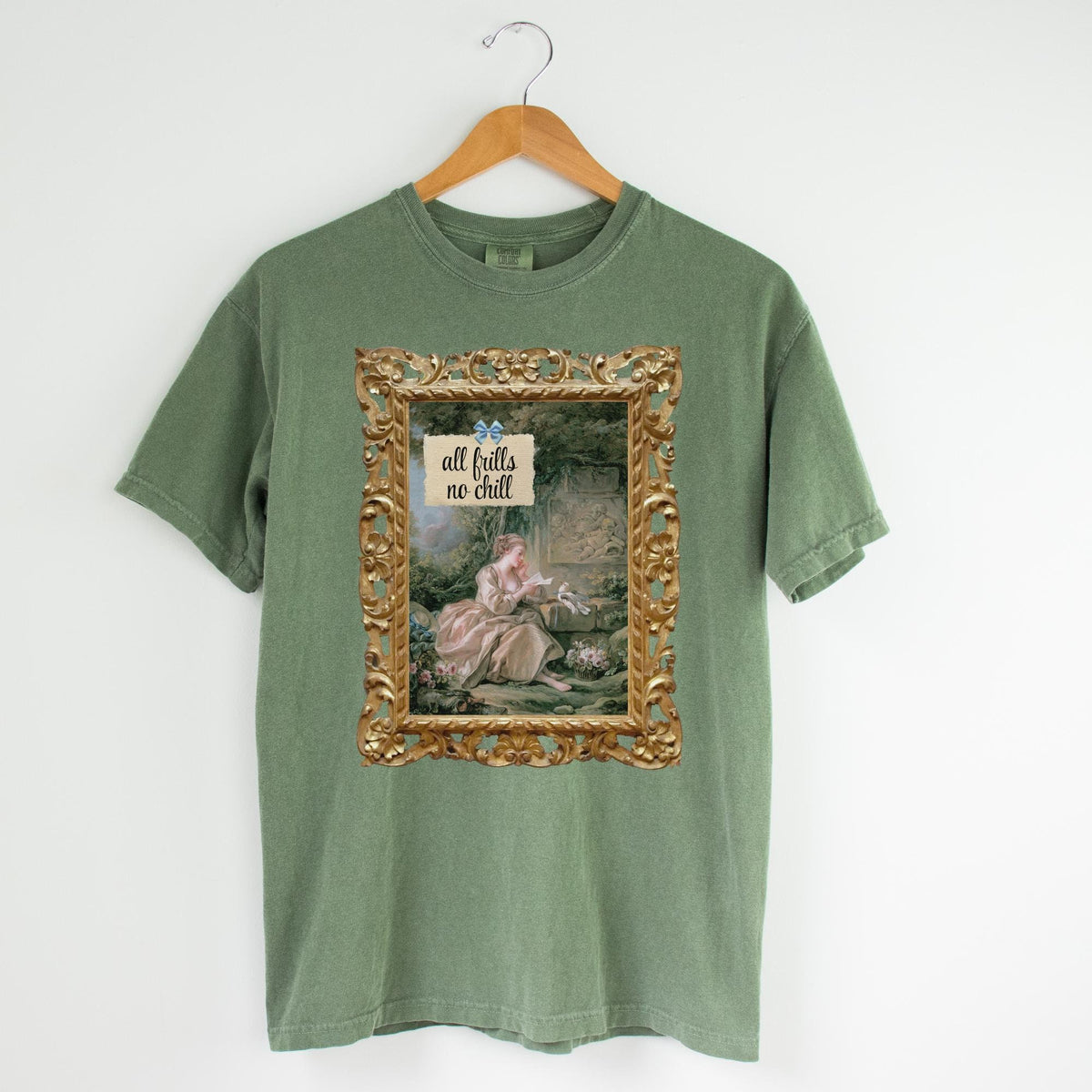Art History Tee Shirt The Secret Message by Francois Boucher 18th Century European Art Rococo Famous Painting Shirt All Frills No Chill Graphic Tee – Fan Favorite · Trending Graphic Apparel