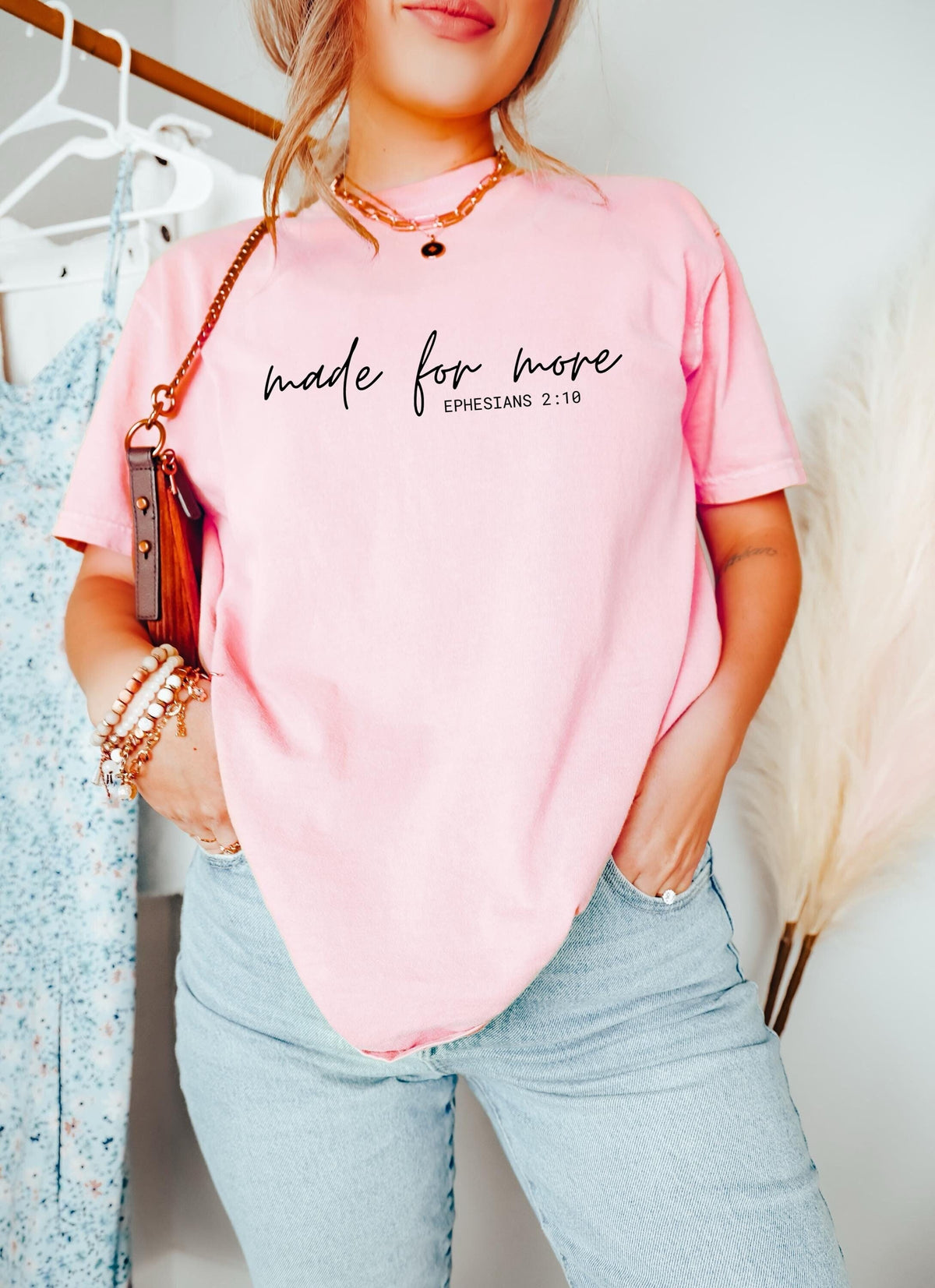 Made For More Bible Verse Shirt Christian Gift Shirt Woman Faith Shirt Religious Shirt Love and Grace Shirt Jesus Shirt Graphic Tee – Feel-Good Design · Top Pick For Any Outfit