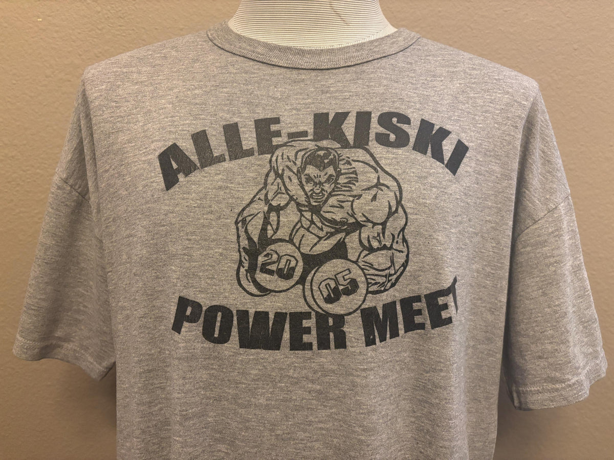 Vintage 200039s AlleKiski Power Meet Weightlifting 2005 Powerlifting Gym Workout Tshirt XL Graphic Tee – Feel-Good Design · Must-Have Style