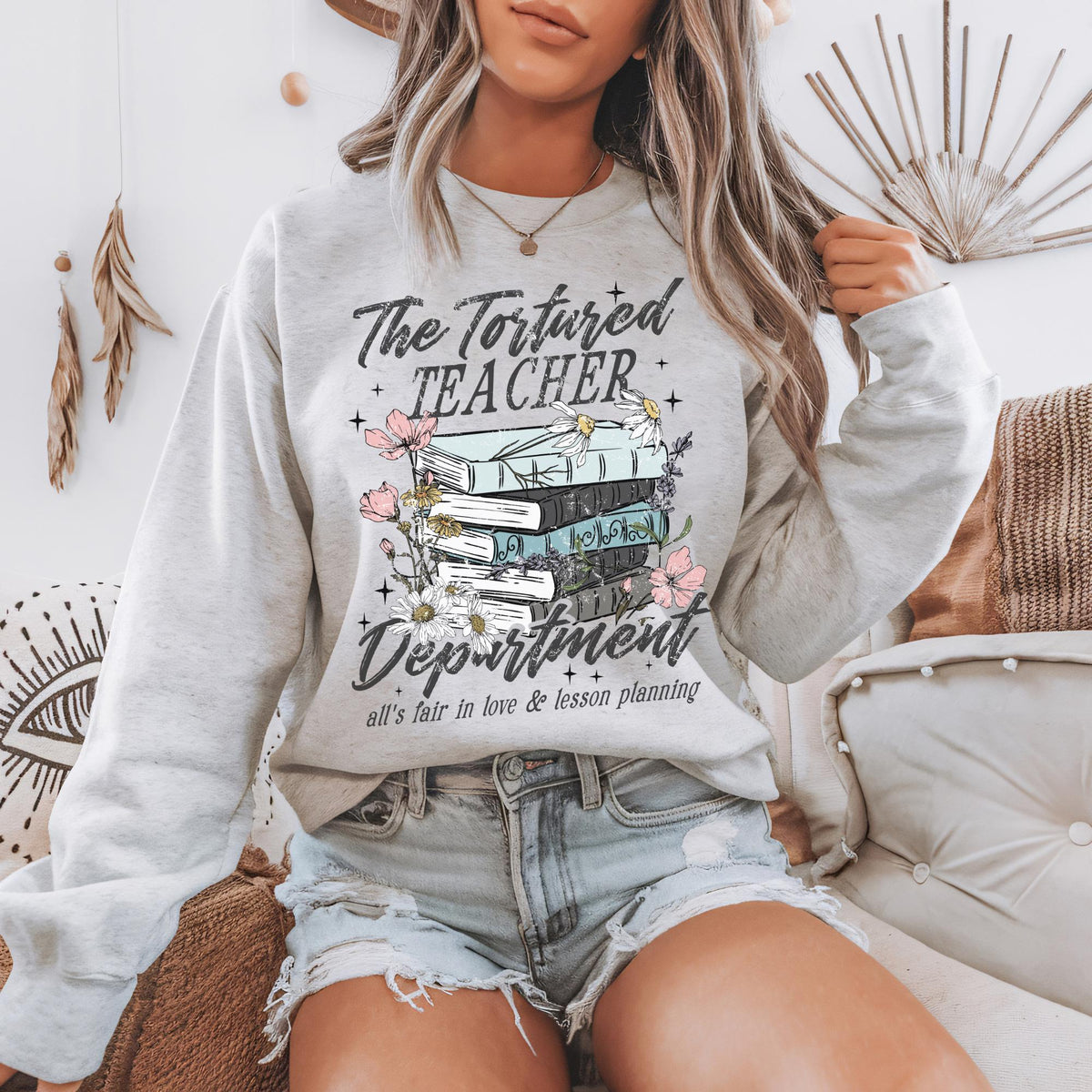 Tortured Teachers Department sweatshirt Trending Teacher Shirt Funny teacher sweatshirt Teacher gifts gift for teacher Sweatshirt – Bold Style · High-Quality Print