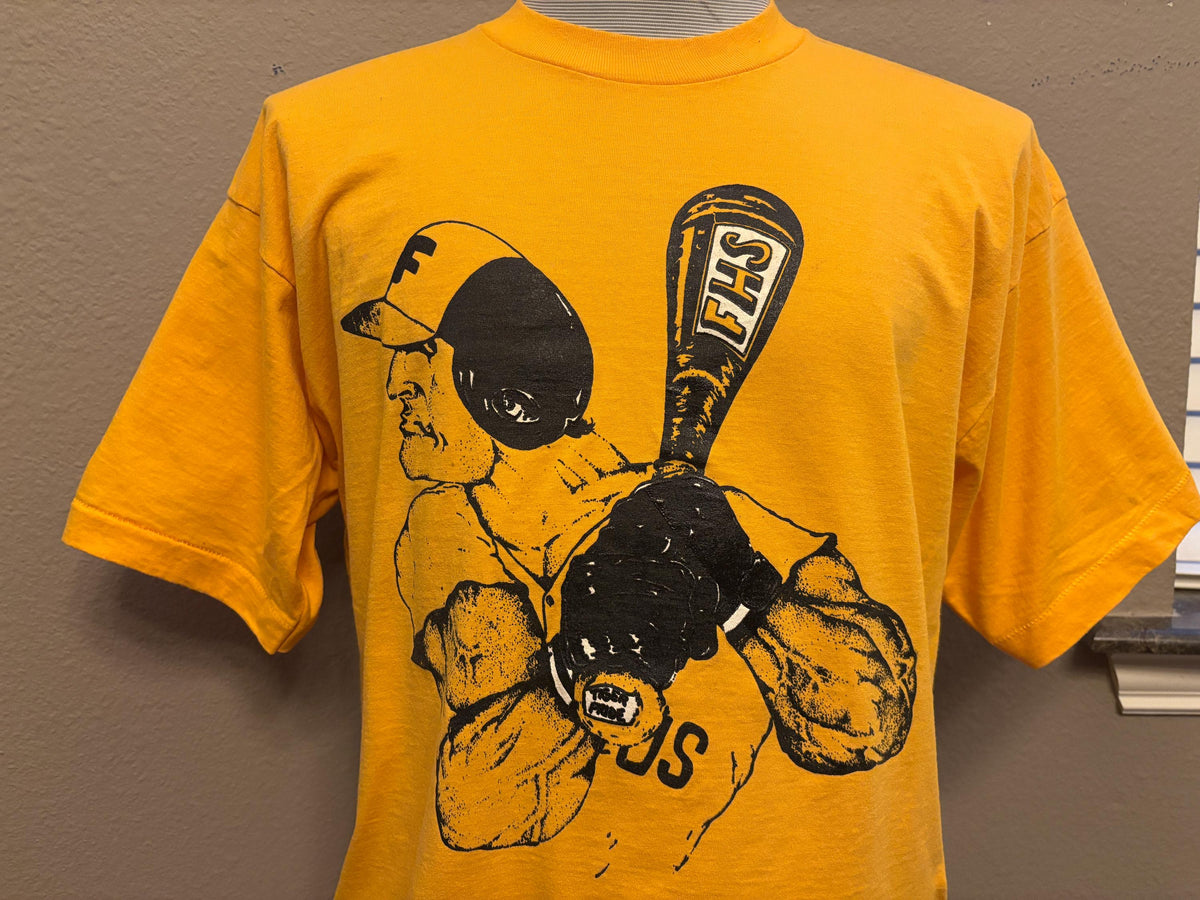 Vintage 9039s FHS Frisco Highschool Baseball Tshirt XL Graphic Tee – Bold Style · Perfect For Daily Wear