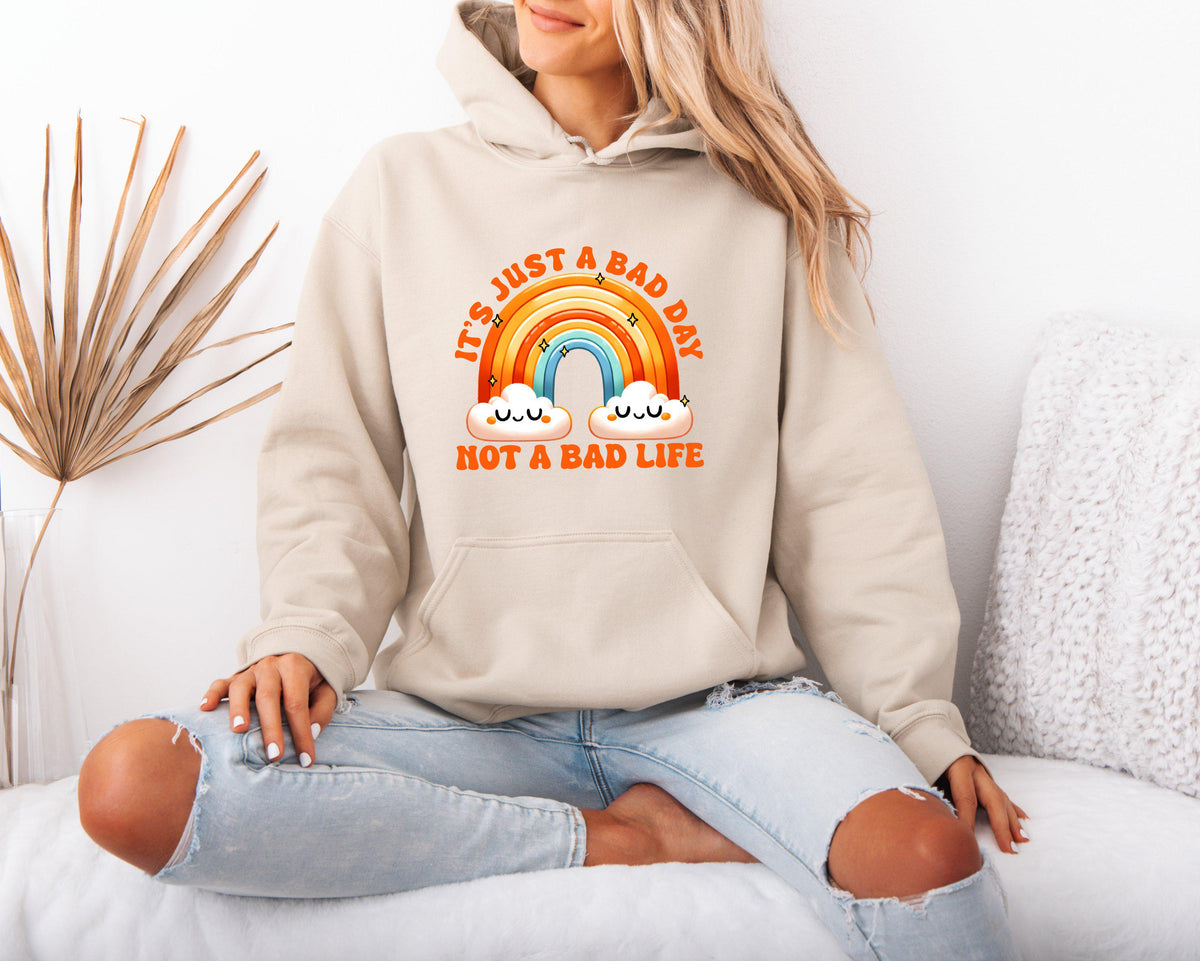 Mental Health Hoodie for Women Motivational Rainbow Sweatshirt Positive Message Pullover Inspirational Quote Hoodie Hoodie – Easygoing Wear · High-Quality Print