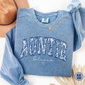 Custom Auntie Sweatshirt Toile De Jouy Personalized Auntie ShirtPregnancy Announcement New Aunt Gift Mothers Day Gift Sweatshirt – Feel-Good Design · Trending Graphic Apparel