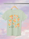 Funny Pizza Lover Gift for Daughter Who Loves Pizza and Texting Text Me Later if You Want to Grab Pizza Silly Matching Tee for Pizza Party Graphic Tee – Feel-Good Design · High-Quality Print