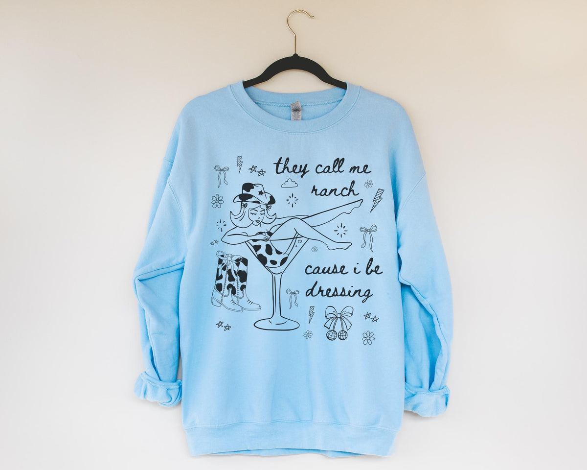 Funny Saying Western Cowgirl Sweatshirt with Adorable Cow Print Boots Silly Weirdcore Country Rodeo Shirt with Lightning Girly Boho Disco Sweatshirt – Everyday Comfort · Trending Graphic Apparel