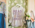 Book Lover Gift Idea Read the Day Away Sweatshirt with Hearts Cute Floral Aesthetic Shirt for Book Lover Romance Reader Librarian Gift Sweatshirt – Feel-Good Design · High-Quality Print