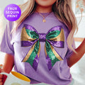 Mardi Gras Bow Shirt Mardi Gras Tshirt Mardi Gras Shirt Fat Tuesday Shirt Fat Tuesday Tshirt Mardi Gras Party Mardi Gras Carnival Graphic Tee – Soft Feel · Great Gift For Fans