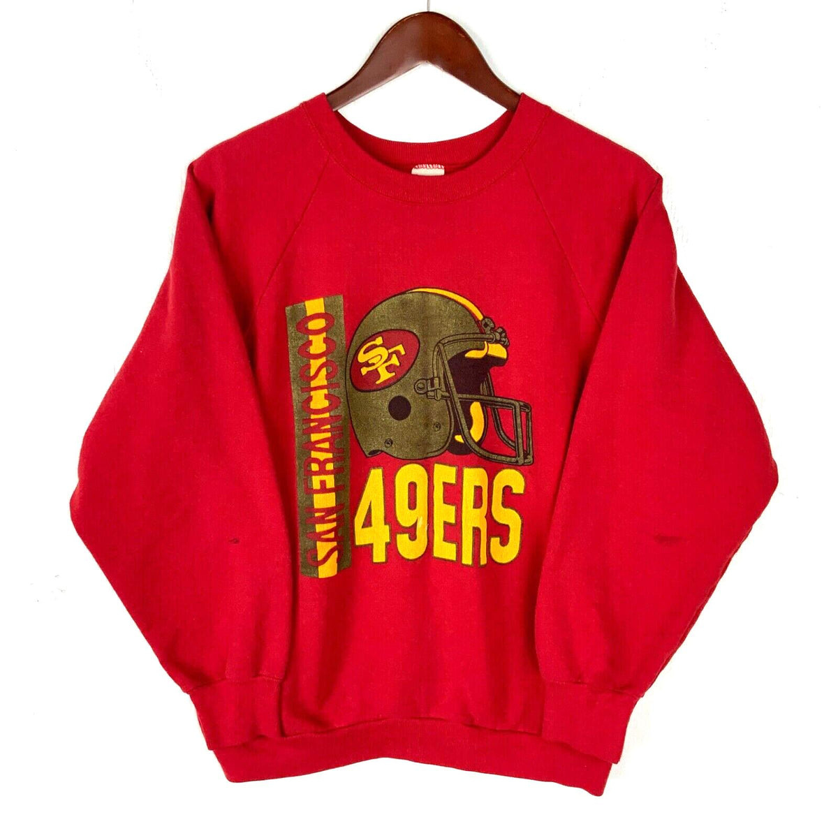 Vintage San Francisco 49ers Sweatshirt Large Red Nfl Football Made In Usa 90s Sweatshirt – Aesthetic Look · Trending Graphic Apparel