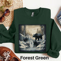 Retro Grizzly Bears Wilderness Scene Sweatshirt Winter Bears Sweater 90s Sweatshirt Nature Sweater Retro Crewneck Wildlife Sweatshirt Sweatshirt – Everyday Comfort · High-Quality Print