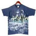 Vintage Wildlife Wolves TShirt Large Blue All Over Print Made In Canada Graphic Tee – Feel-Good Design · Perfect For Daily Wear