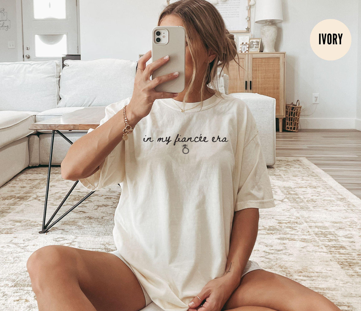 In my Fiance Era TShirt Engaged Shirt Future Mrs Shirt Engagement Gift Bridal Shower Bride Shirt Bachelorette Tee Graphic Tee – Premium Graphic · High-Quality Print