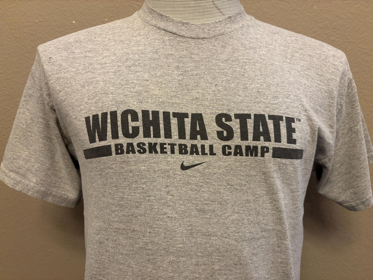 Vintage 200039s Wichita State Shockers Nike Gray Basketball Camp WSU Tshirt M Graphic Tee – Everyday Comfort · High-Quality Print