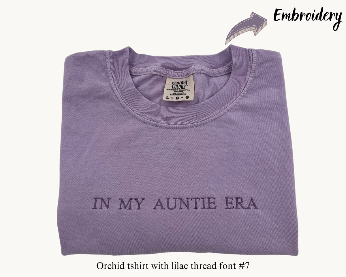 Personalized T Shirt Custom Embroidered T Shirts Embroidered Tee Custom Embroidery Gift for Her Mom Dad Graphic Tee – Easygoing Wear · High-Quality Print