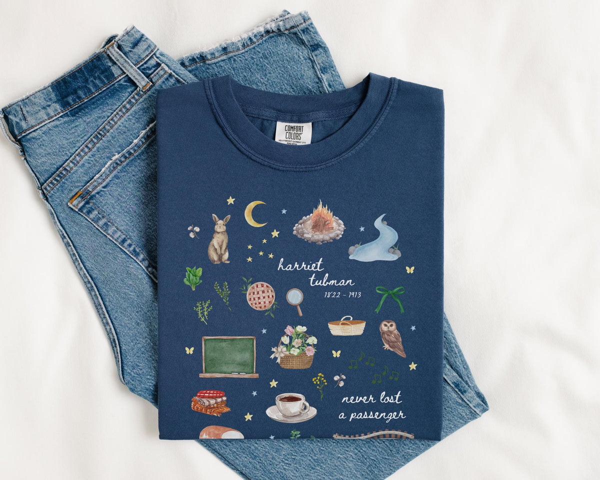 Cute Harriet Tubman Tee Shirt for Women39s History Month American History Shirt with Stars Social Studies Teacher Gift Black History Month Graphic Tee – Cozy Vibes · Top Pick For Any Outfit