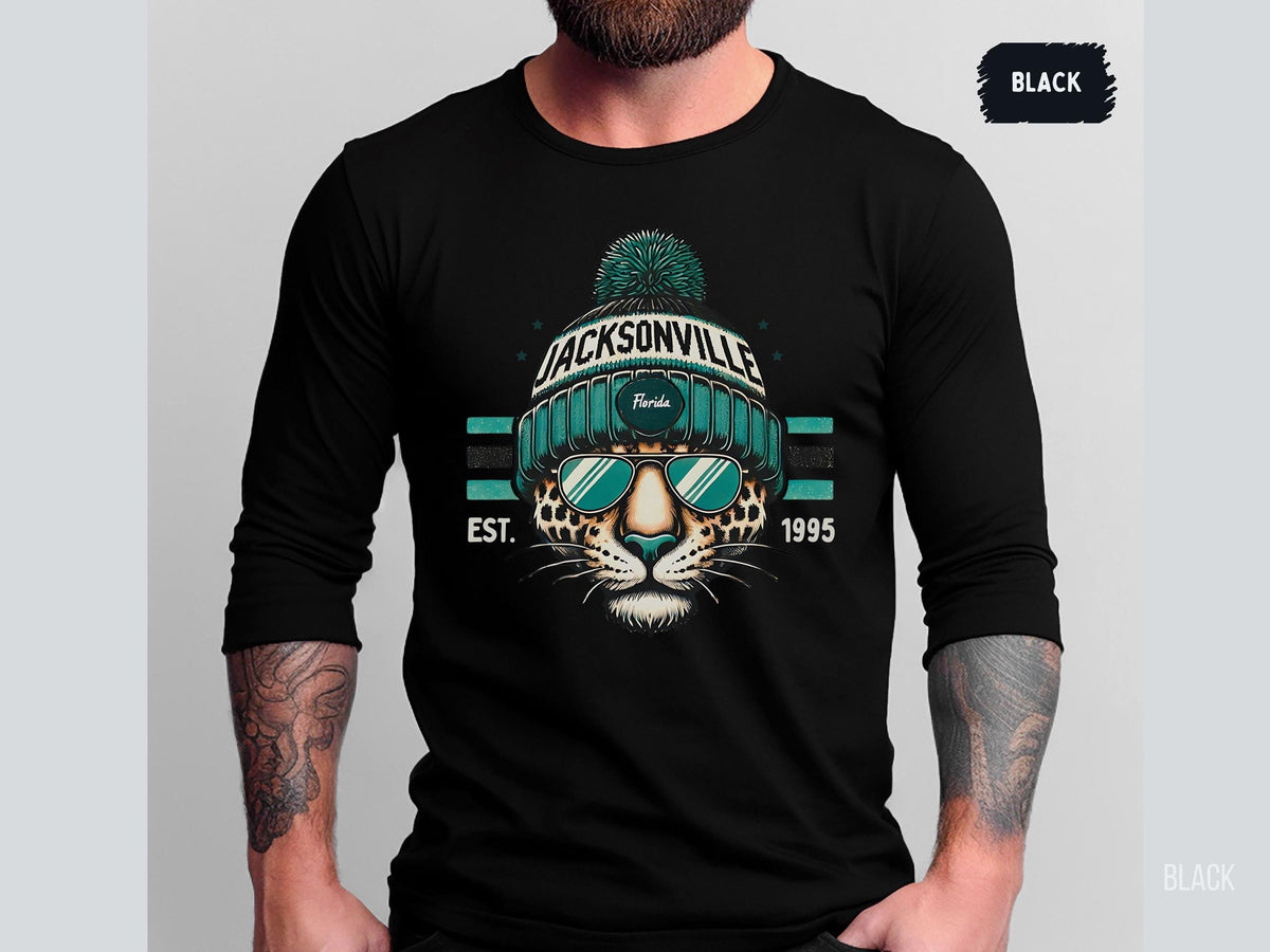 Jacksonville Football Long Sleeve Tee Jaguar Fan Shirt Team Spirit Apparel Football Game Day Top Sports Fan Gift Graphic Tee – Cozy Vibes · Top Pick For Any Outfit