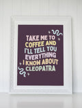 Cleopatra History Poster Print Coffee Lover Women39s History Decor for Library Social Studies Teacher Ancient Egyptian History Buff Gift Graphic Tee – Aesthetic Look · Must-Have Style