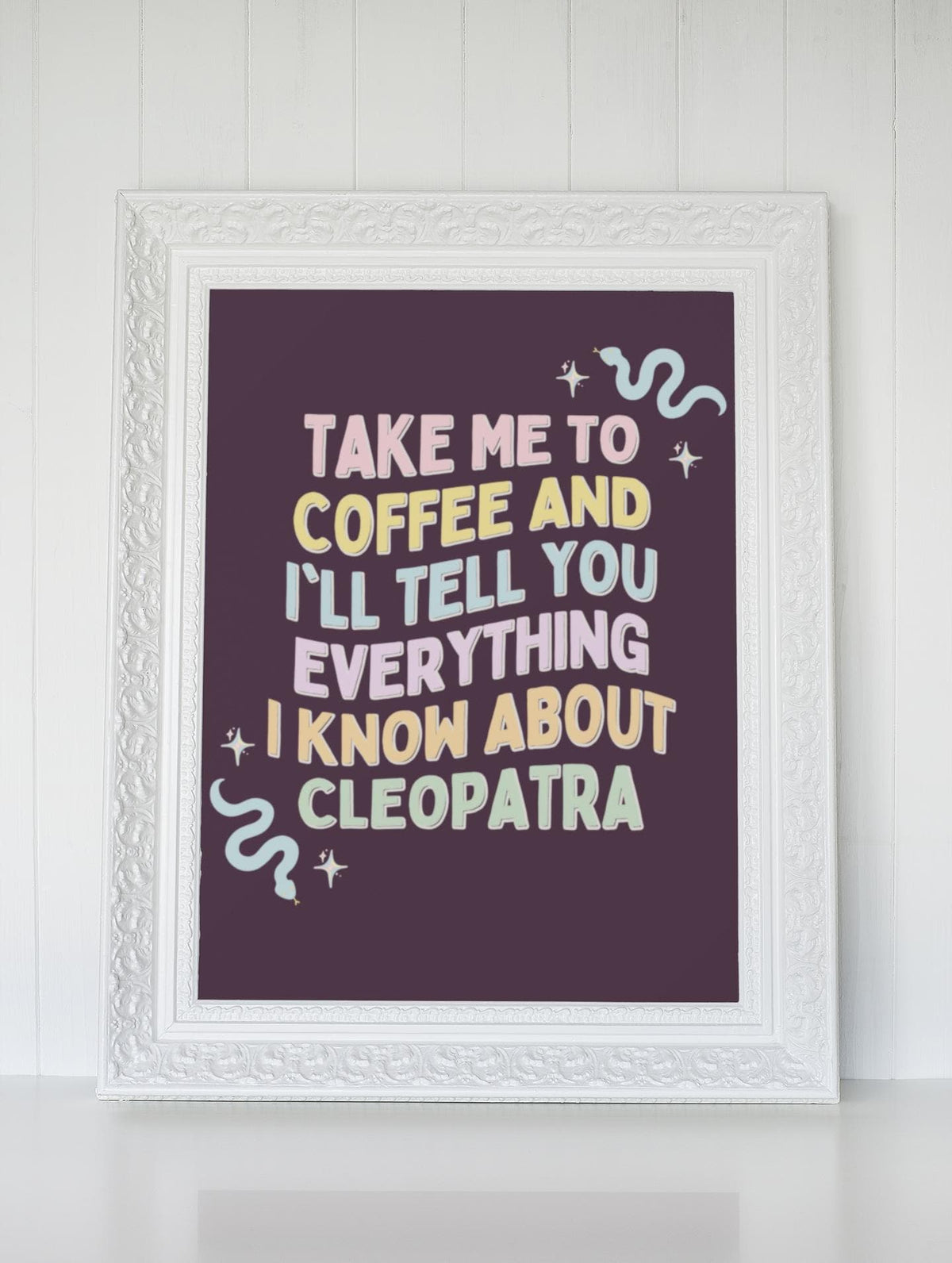 Cleopatra History Poster Print Coffee Lover Women39s History Decor for Library Social Studies Teacher Ancient Egyptian History Buff Gift Graphic Tee – Aesthetic Look · Must-Have Style