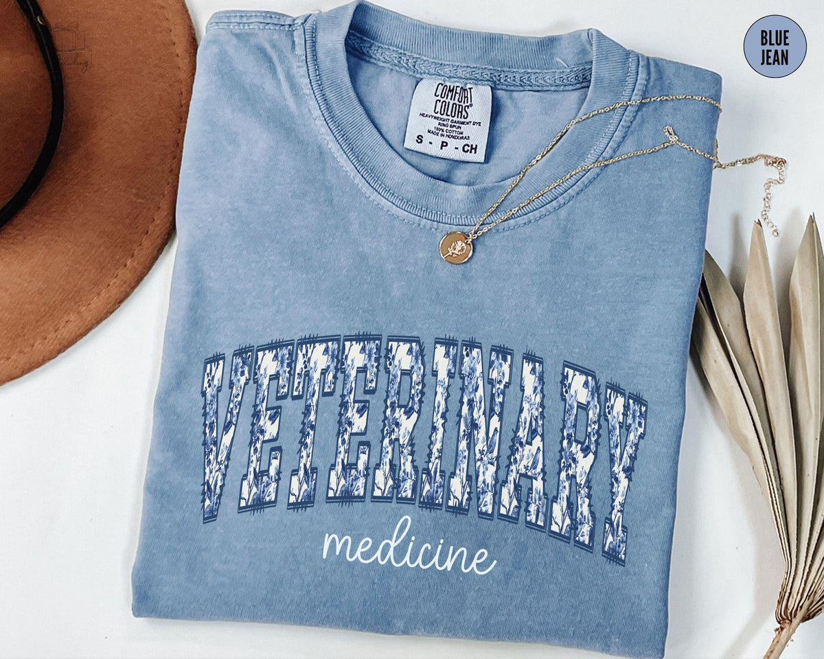 Veterinary Medicine Shirt Vet Staff Gift Toile De Jouy Vet Tech Week Tee Vet Med T Shirt Vet Tech Student Grad Gift Graphic Tee – Warm & Stylish · Great Gift For Fans
