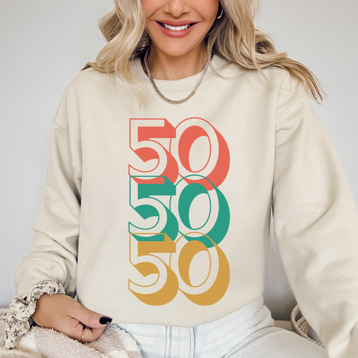 Custom Birthday Shirt 50th Birthday Sweatshirt Birthday Sweatshirt 50th Birthday Gift 50th Birthday Shirt Sweatshirt – Easygoing Wear · Perfect For Daily Wear