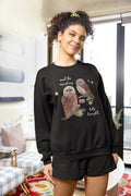 Book Lover Sweatshirt for Reader Who Loves Animals Owl Be Reading Late Tonight Silly Weirdcore 90s Aesthetic Gift Romance Reader Bookworm Sweatshirt – Easygoing Wear · High-Quality Print