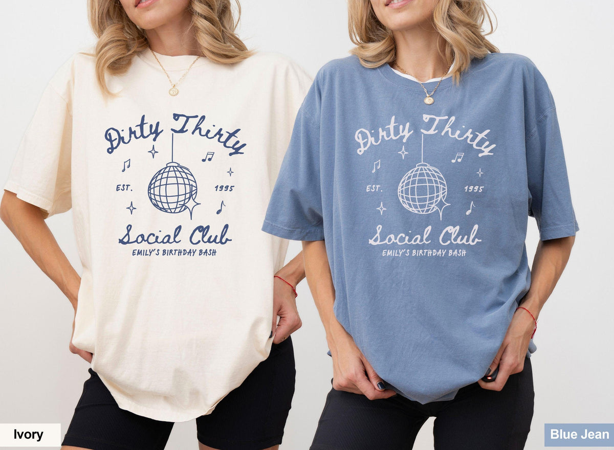 30th Birthday Shirt 30th Birthday Gift Birthday Party Group Shirts Dirty 30 Tshirt Graphic Tee – Cozy Vibes · Great Gift For Fans