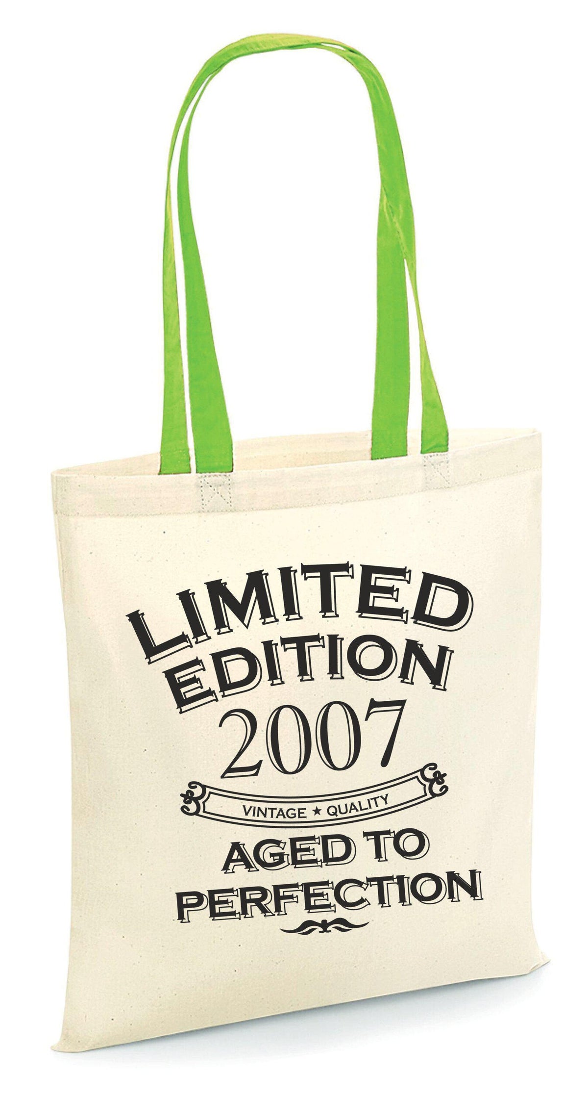 Limited Edition 2007 Tote Bag Vintage Quality Aged to Perfection 18th Birthday Tote Bag Gift Born in 2007 18 Years Old Party Bag Tote Bag – Soft Feel · Trending Graphic Apparel